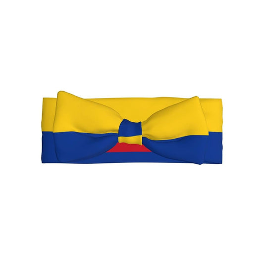 baobeb Flag of Colombia Print Delicate Baby Bow Headband – Full Moon Gift for Newborns, Perfect for Infant and