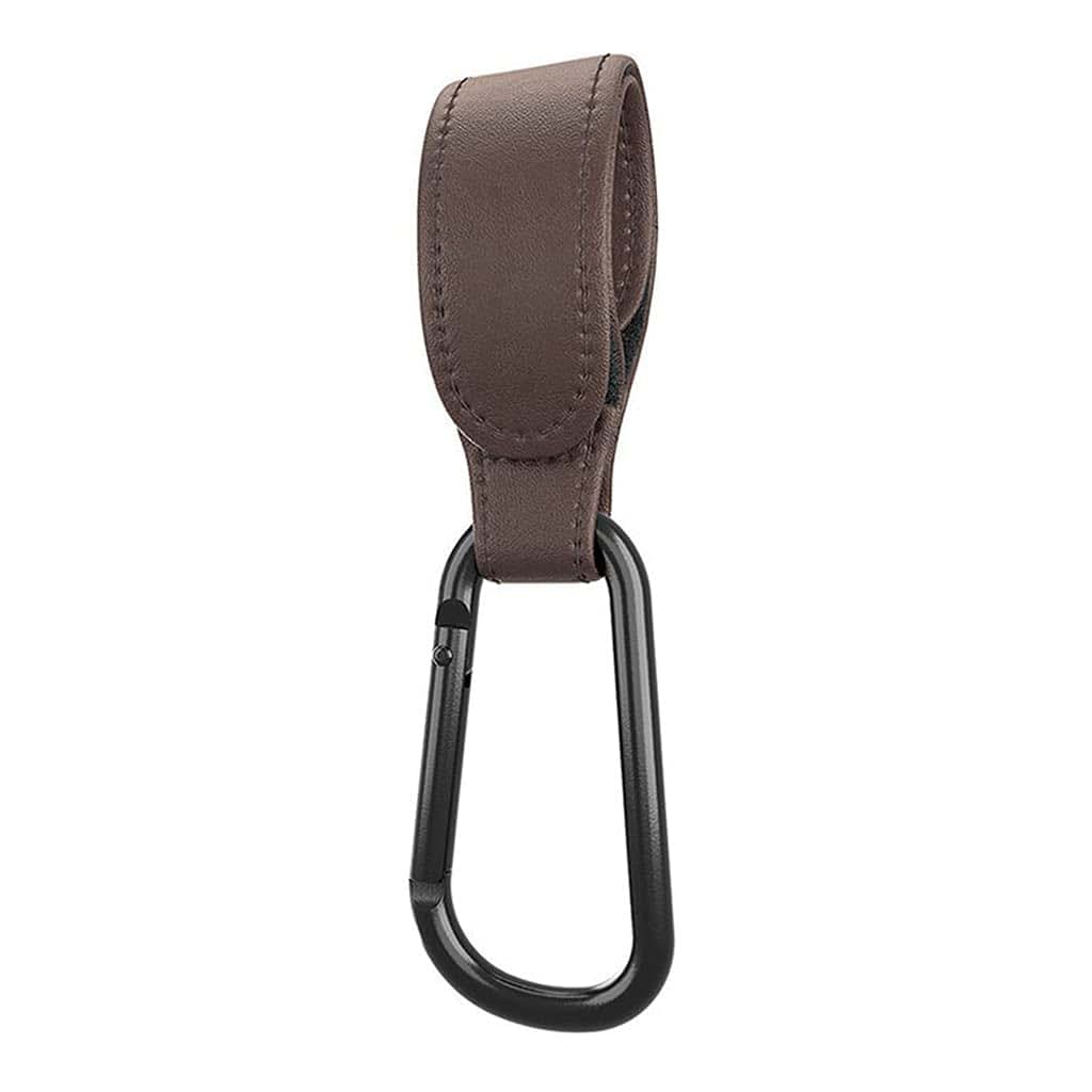 Jojobasec Portable Stroller Hook In Coffee With Adjustable Strap