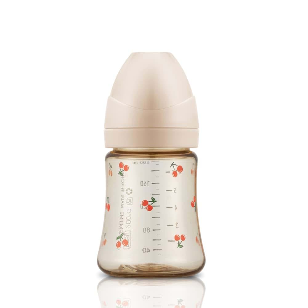 GROSMIMI PPSU Baby Bottle, Anti-Colic Valve, 1M+, 6oz (Cherry - Rose Gold) (photo 2)