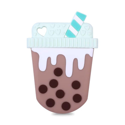 Bubble Tea Silicone Teether for Infants and Toddlers | Sensory Chew Toy