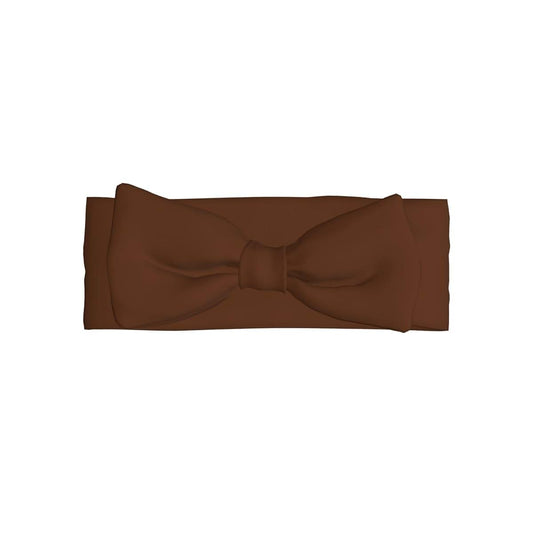 WBQLSL Chocolate brown Bow Hairband, 0-6 Months Baby Decorative Headband, Suitable for Newborns, Infants, Toddlers