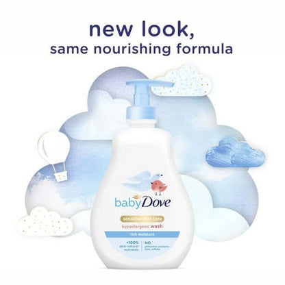 Baby Dove Tip To Toe Wash Rich Moisture, 13 Oz, Pack Of 5