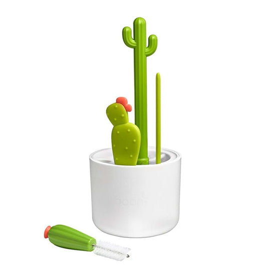 Geynutaly Cactus Bottle Brush Cleaning Set, Green and White