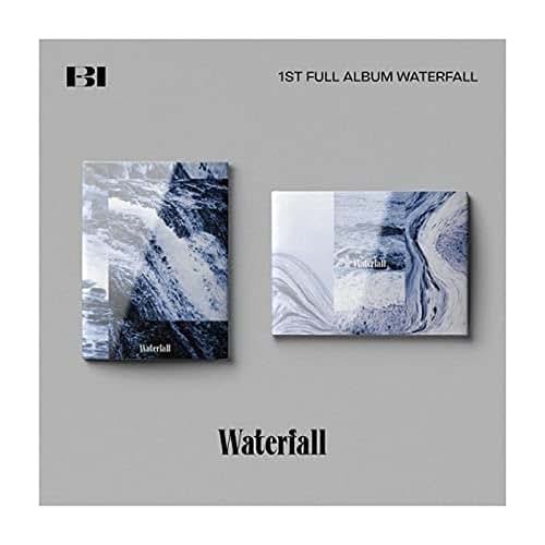 13.1L.AB.EL iKON B.I Waterfall 1st Full Album 2 Version Set CD+1p Folding Poster On Pack+96p PhotoBook+3p Postcard+1p
