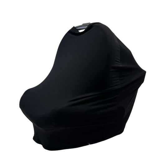 Little Bellwoods Baby Car Seat Cover And Nursing Canopy In Black