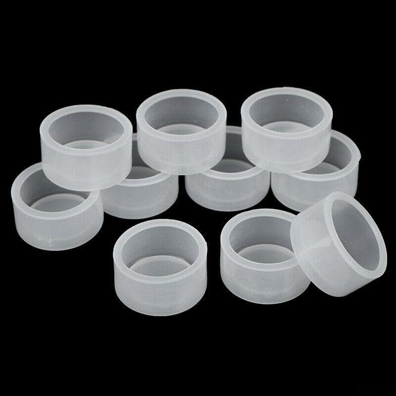 BabyOneStop 10-Piece Rubber Push Button Switch Cap 22mm Mount Clear Cover