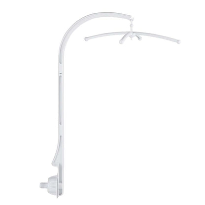 BabyOneStop Baby Crib Mobile Holder Arm Bracket for Crib and Perambulator, White ABS