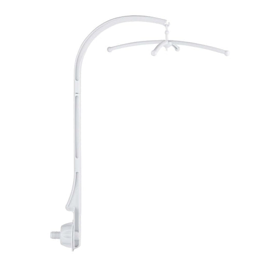 BabyOneStop Baby Crib Mobile Holder Arm Bracket for Crib and Perambulator, White ABS