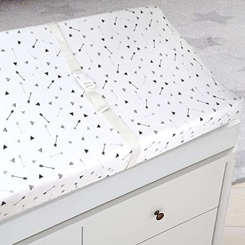 American Baby Company Printed 100% Cotton Knit Fitted Contoured Changing Table Pad Cover