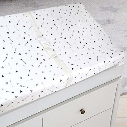 American Baby Company Printed 100% Cotton Knit Fitted Contoured Changing Table Pad Cover