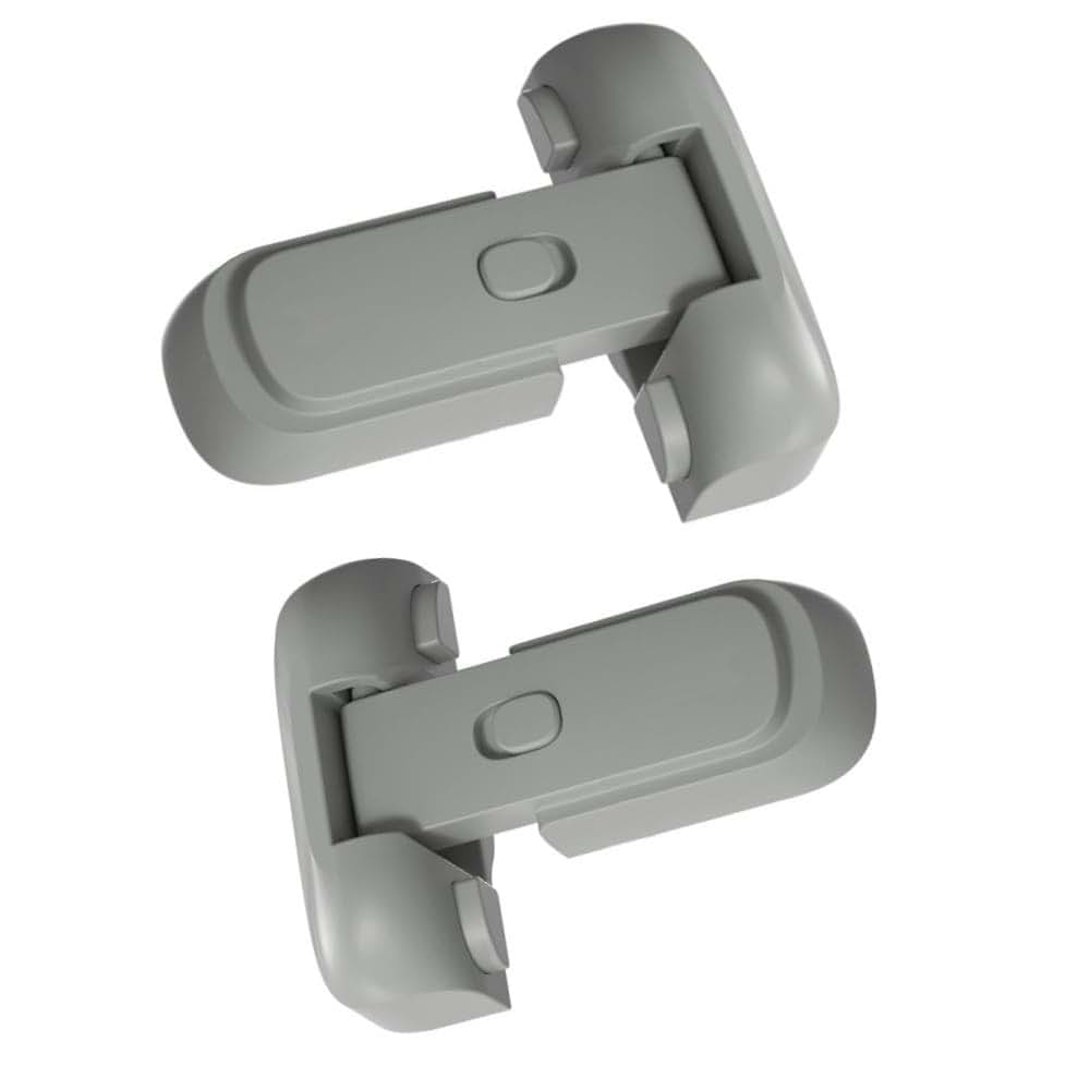 2 Pack Freezer Latches for Refrigerator, No Tools or Drill Needed
