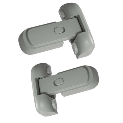 2 Pack Freezer Latches for Refrigerator, No Tools or Drill Needed