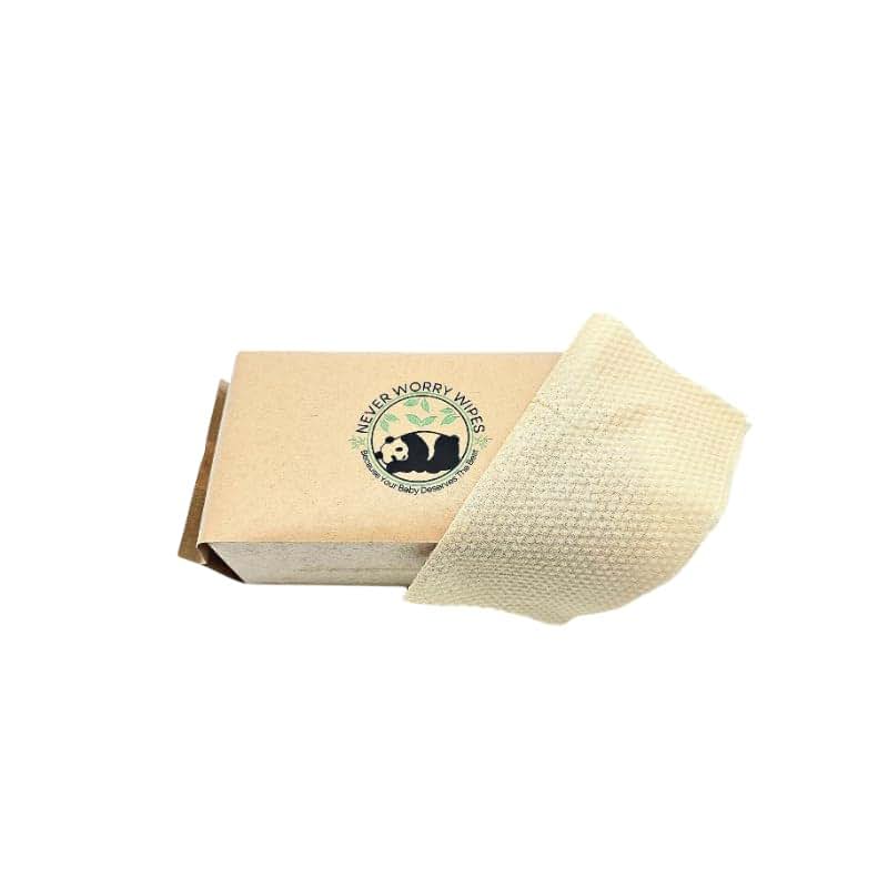 Never Worry Wipes-Dry Baby Wipes-100% Bamboo-Unbleached-Soft, Strong and Durable-Preservative (photo 3)