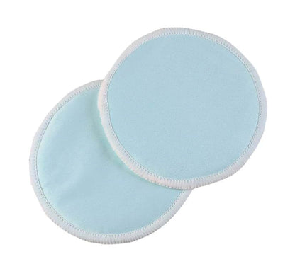 Kinderoo Reusable Nursing Pads, 8 Pack, Maternity Breastfeeding Pads, Blue/White. Can also be used as reusable