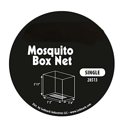 Ledmark Ind. Mesh Netting Mosquito Box Tent Single Or Double