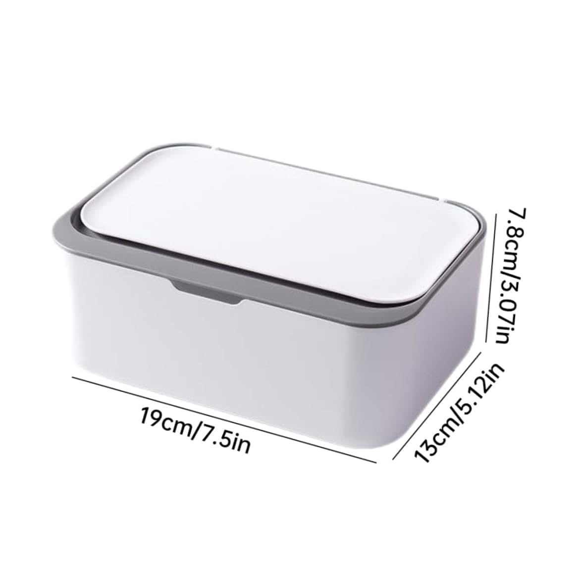 Peosaard Wet Wipe Container Gray Dispenser Storage Box (photo 2)