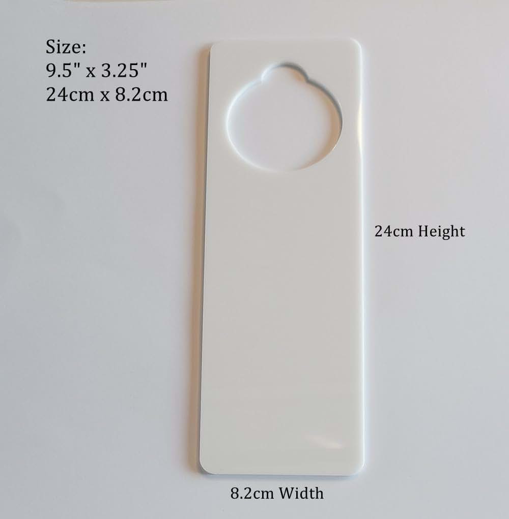 Blank Acrylic Door Hangers for DIY Craft Decoration