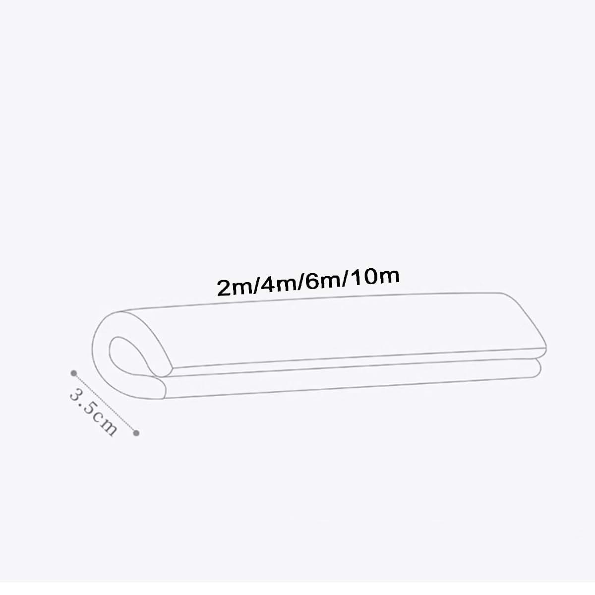 UYCVT Proofing Corners Guards, Self-Adhesive U-Shaped Bumper Strip Multicolor 3.5Cmx M-Grey-3.5cm*4m (photo 2)