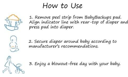 BabyBackups Diaper Extender Pads, 50 Pack (photo 3)