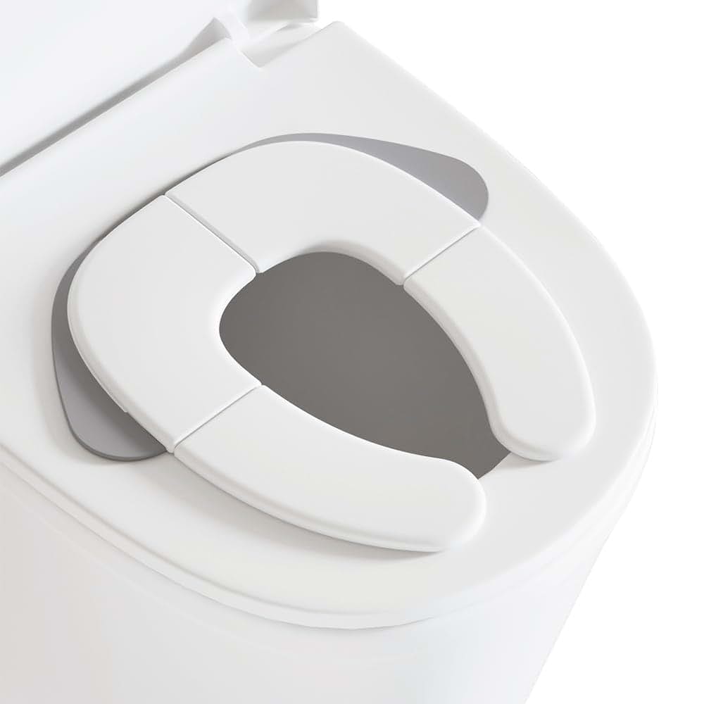 Corvynis Foldable Toddler Toilet Seat Portable Potty Training Seat-Grey (photo 3)