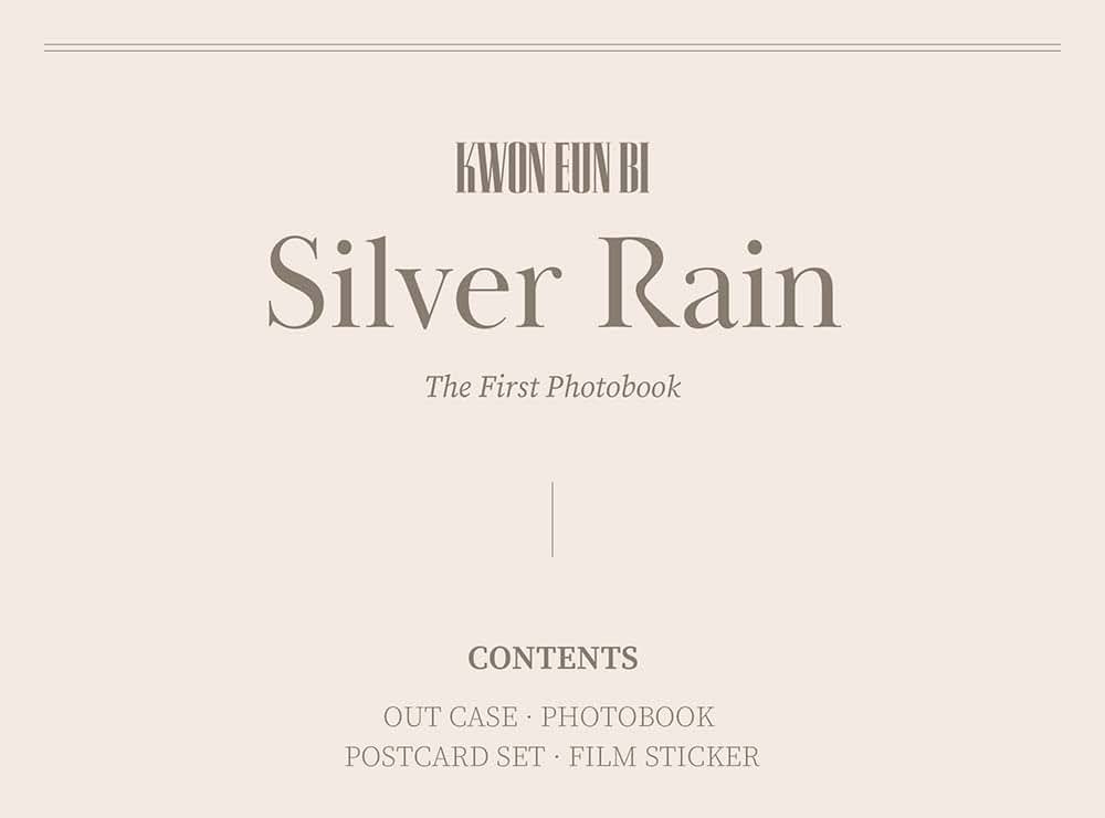 Woollim Entertainment KWON EUN BI - The First Photobook [Silver Rain]