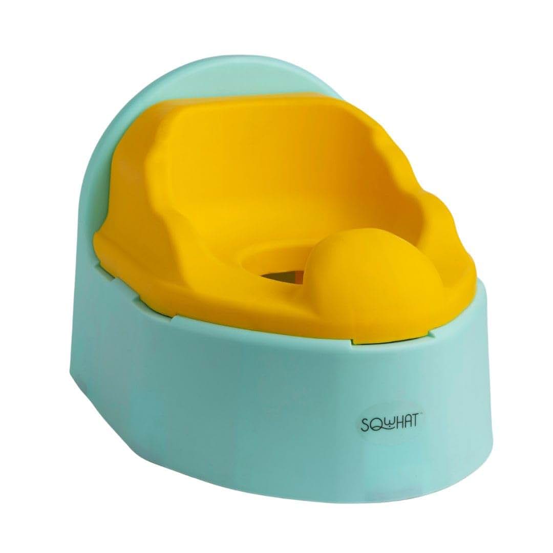 SQWHAT 3-in-1 Toddler Potty Training Chair & Toilet Seat Adapter - Yellow