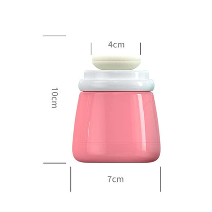 CoaGu Compact Powder Case with Puff for Body Dusting, Pink