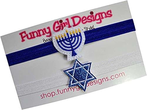 Funny Girl Designs Hanukkah Elastic Headband Set for Babies (photo 2)