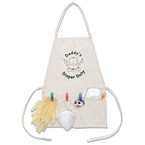 Genius Baby Toys Daddy's Diaper Duty Apron - Unique New Dad Gag Gift for Baby Shower Fun (photo 3)