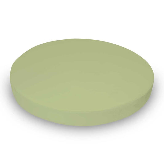 Dainty Homes : Nursery Round Fitted 1 Piece - 500 TC 100% Cotton Egyptian 6" Deep Pocket, 42 X 42 inches Dia - Solid