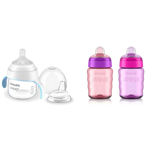 Philips Avent Sippy Cup Bundle with Natural Trainer Cup and My Easy Sippy Cup
