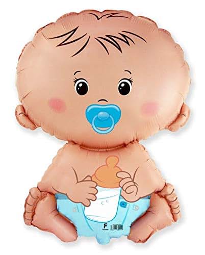 Monkeydog Party Baby Boy Shape Mylar Decoration