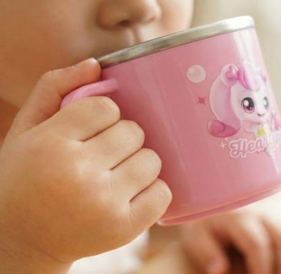 MSGlobal Catch Teenieping Stainless Steel Cup with Handle, 220ml (C)