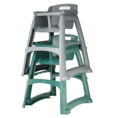 Rubbermaid Commercial Sturdy Chair Youth High Chair Platinum