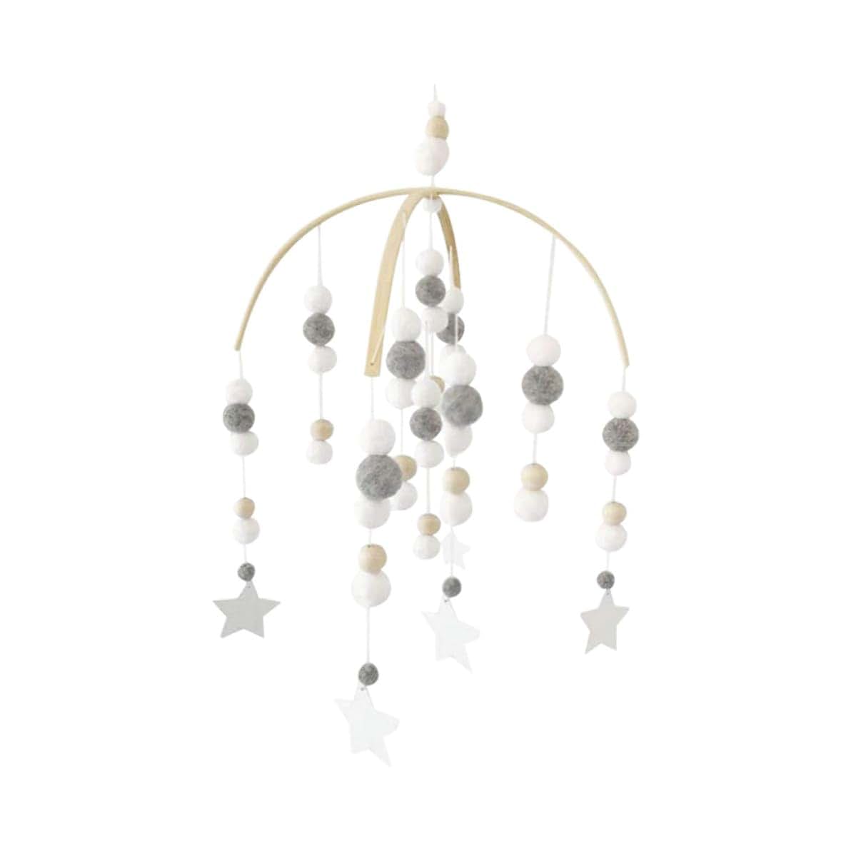 Yaoliucp Wooden Beads Crib Mobile Wind Chime for Nursery Decor