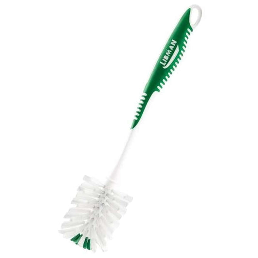 LIBMAN COMMERCIAL Libman 1025461 2.5 in. Soft Bristle 12 in. Polymer Handle Bottle Brush Green & White - Pack of 6