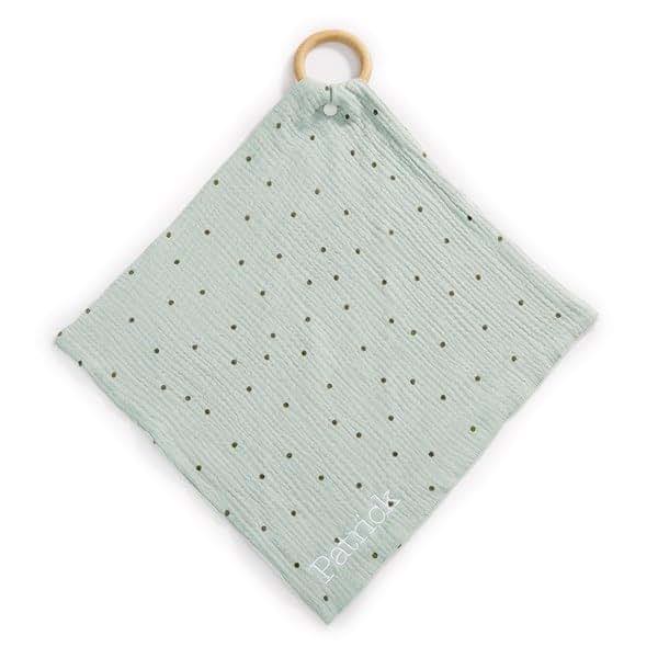 Things Remembered Embroidered Mini Teether Blankie in Polka Dot (Free Customization) (photo 3)