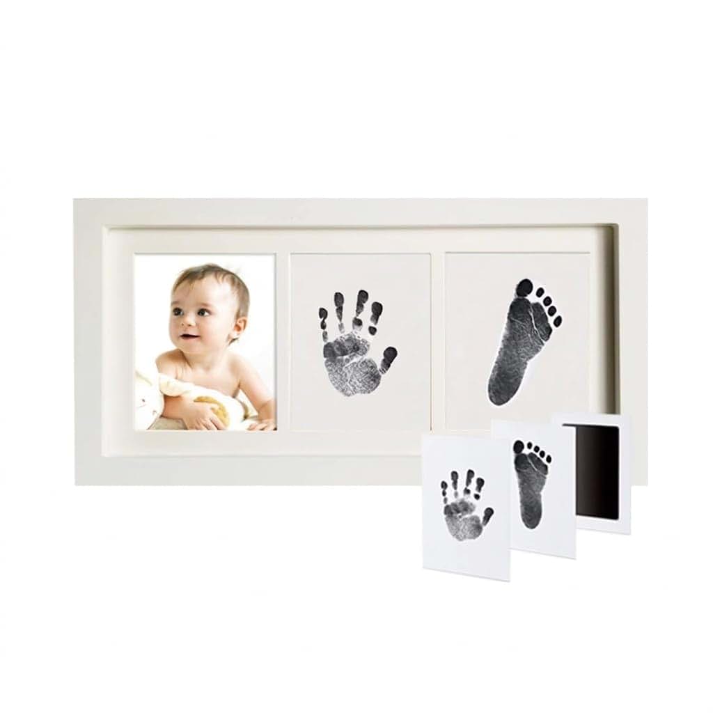 BIZ UK Inkless Baby Hand and Footprint Kit with Display Frame for Newborn Keepsakes