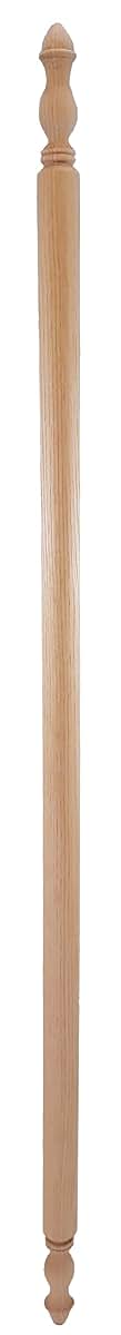 Highland Manor Round Traditional Solid Wood Corner Guard, 32-Inch