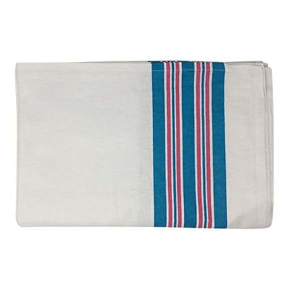 Personal Touch 100% Cotton Receiving Blankets, Blue And Pink Stripe, 24-Pack