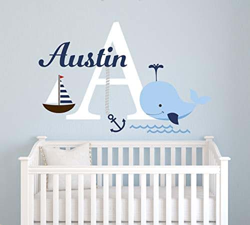Decalzone Inc Custom Nautical Name Wall Decal