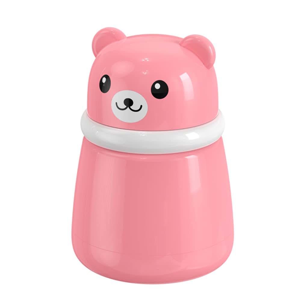 CoaGu Compact Powder Case with Puff for Body Dusting, Pink