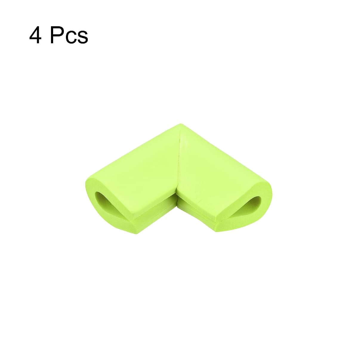 uxcell Corner Guards Edge Protectors, 4-Pack U Foam Safety Bumpers with Self-Adhesive Tape, Grass Green