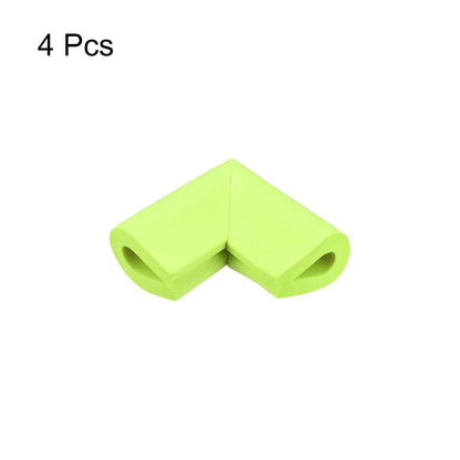 uxcell Corner Guards Edge Protectors, 4-Pack U Foam Safety Bumpers with Self-Adhesive Tape, Grass Green