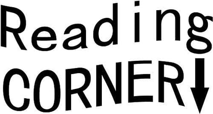 Bibitime Reading Corner PVC Wall Decal Vinyl Sticker Black 11.81 x 22.04