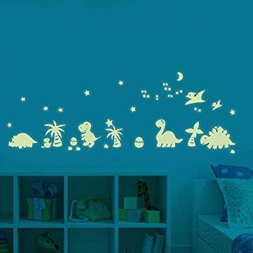 Benbo Dinosaur Glow In The Dark Wall Decals For Kids Rooms