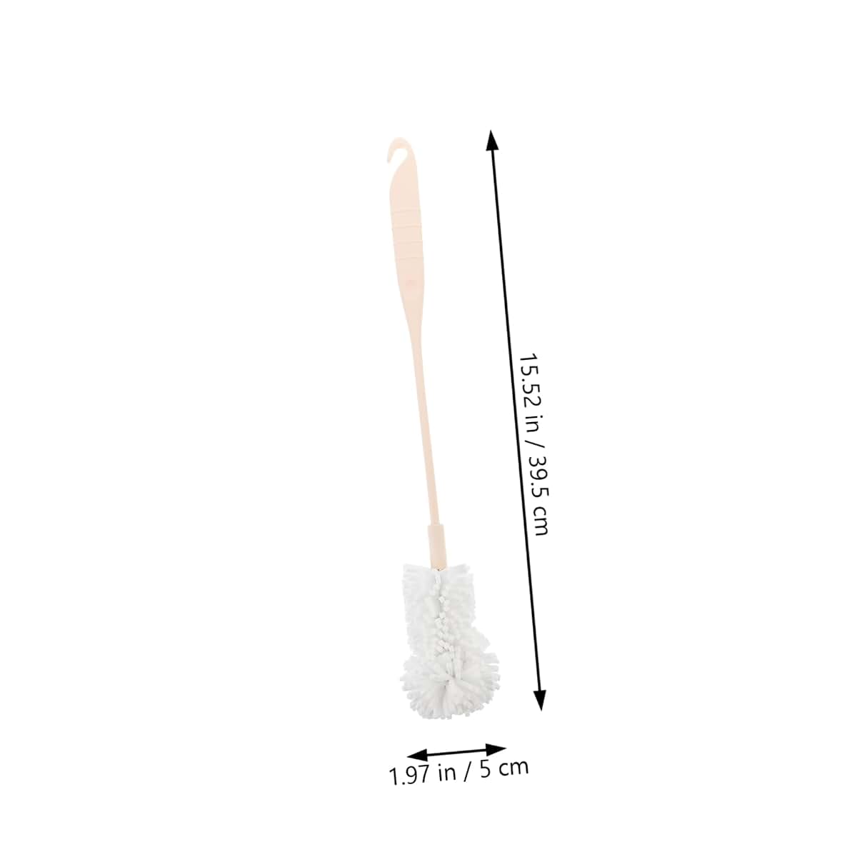 Ipetboom Natural Sponge Cup Brush with Long Handle for Kitchen Cleaning