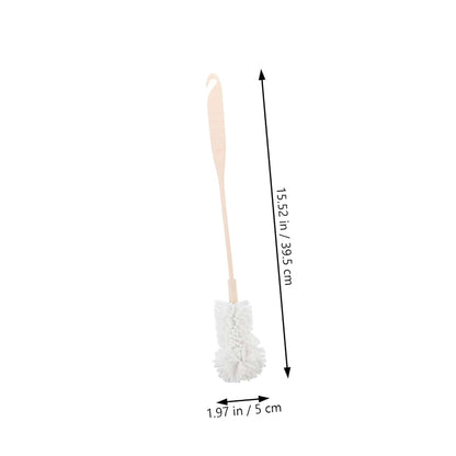 Ipetboom Natural Sponge Cup Brush with Long Handle for Kitchen Cleaning