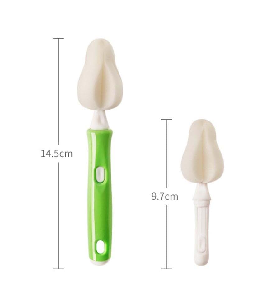 Joayuezo 10PCS Milk Bottle Nipple Brushes Pacifier Sponge Cleaning Brush for Bottles and Accessories (White) (photo 4)
