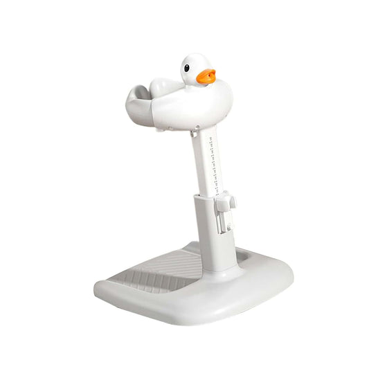 XAGMODSHN Lovely Duck Bathing Station Adjustable Height Baby Bath Stand Nonslip Large Base Bath Helper for Safe Toddler